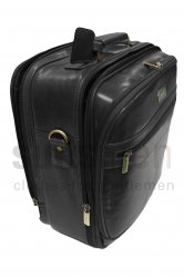 Expanding Leather Cabin Bag