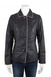 Leather Contrast Jacket