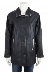 Woodland Leather Contrast Coat